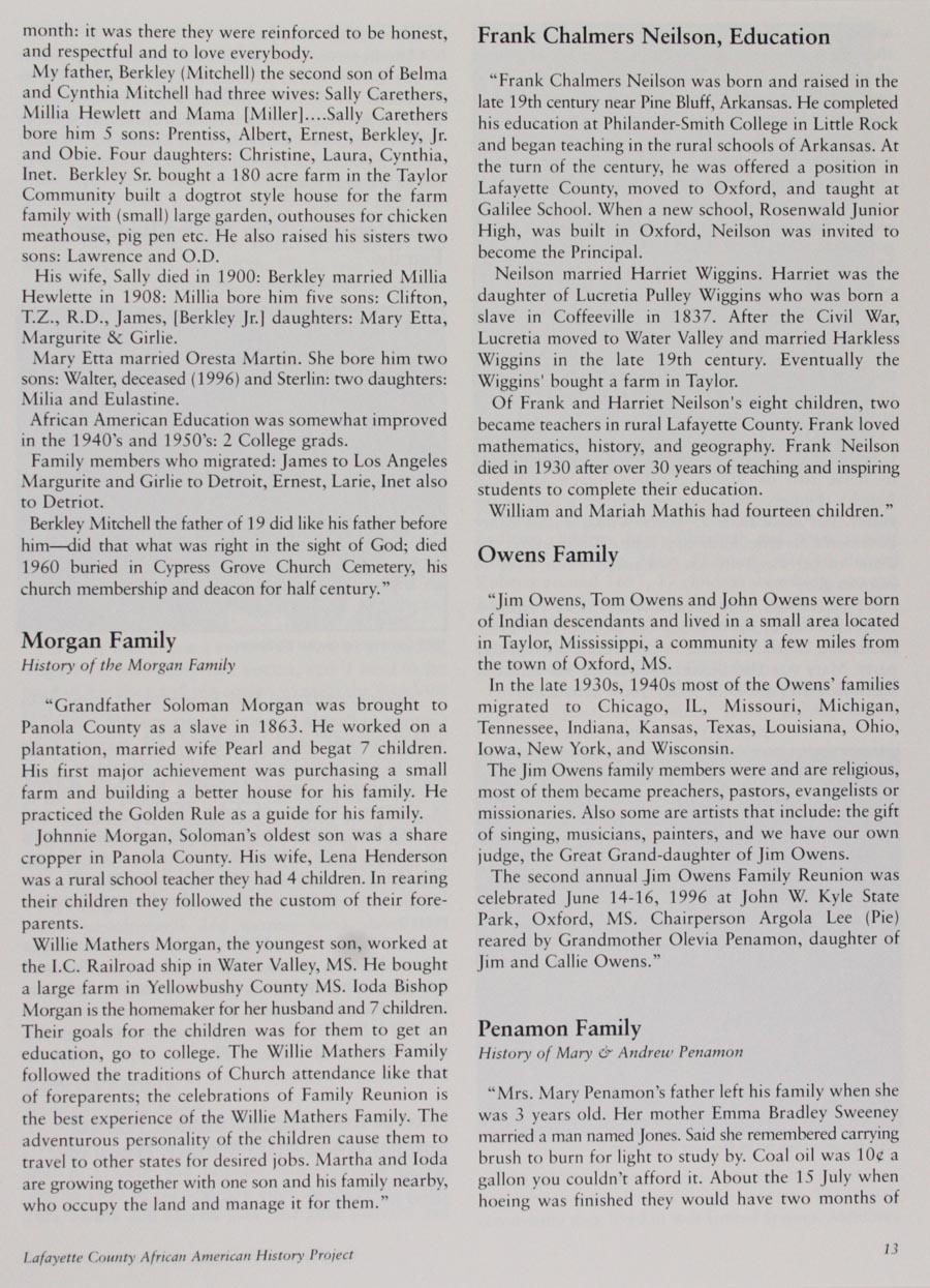 African American History Project page